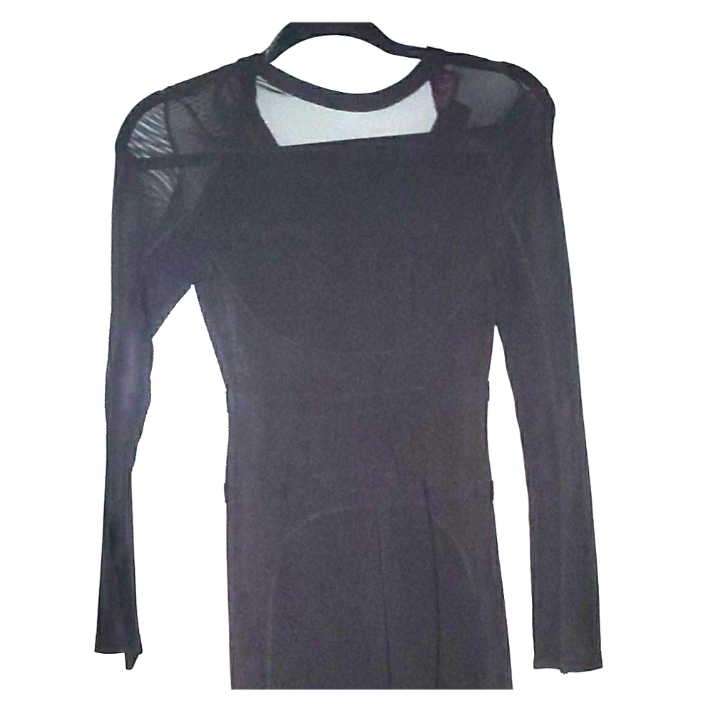 Black Mesh Jumpsuit